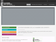 Tablet Screenshot of chambre-expert.lu